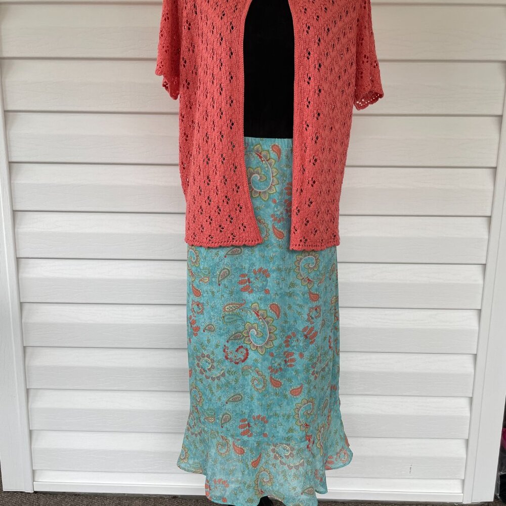 NEW CHRISTOPHER & BANKS Skirt Outfit XL - Picture 3 of 8